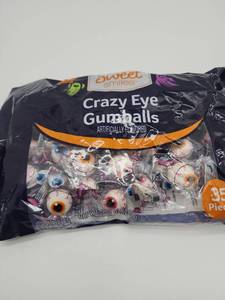 lot 68949 image: Sweet Smiles Crazy Eye Gumballs - 35 Piece Pack - Retail $5
