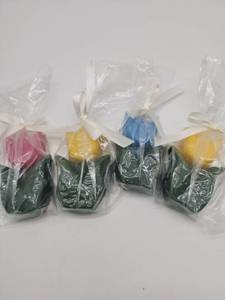 lot 68975 image: Decorative Wax Tulip Buds Set Artist Garden  - Retail $12