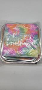 lot 69006 image: Happy Birthday Tie Dye Party Napkins Set With Plates 16 Dinner Plates, 16 Cake Plates, 24 Napkins  - Retail $6