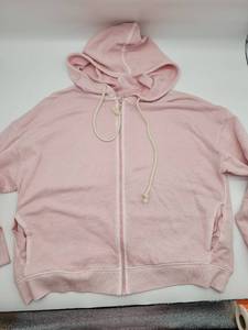 lot 69033 image: Pink Cotton Zip-Up Hoodie Medium  - Retail $25