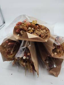 lot 69110 image: Preserved Natural Dried Pink Flower Bouquet - Retail $35