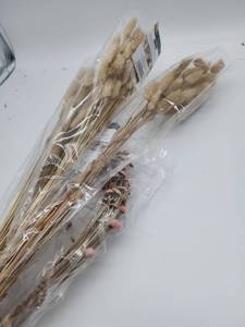 lot 69133 image: Natural Dried Floral Bunch with Pink Pods - Retail $15