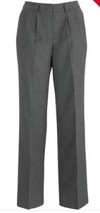 lot 66813 image: APPEARS NEW - Edwards Signature Dark Gray Dress Pants with Pleated Front (Size 2, 27 Length) 2 Pack