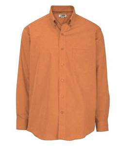 lot 66842 image: APPEARS NEW - Edwards Casualwear RustOrange Button Down Shirt (Size Large 3435)