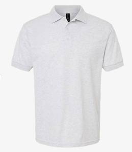 lot 66871 image: APPEARS NEW - Anvil Gray Polo Shirt (Size Large) 2 Pack
