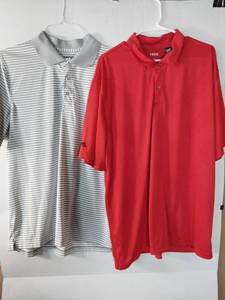 lot 66887 image: APPEARS NEW - IZOD Performance Golf Polo Shirt Set (Size XL)