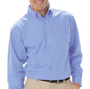 lot 66893 image: APPEARS NEW - Blue Button Down Shirt Set (Size Large)