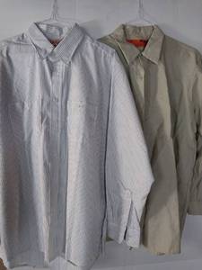 lot 66896 image: APPEARS NEW - Red Kap Work Shirts Set - Striped and Solid (Size XL)
