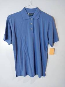 lot 66926 image: APPEARS NEW - Blue Generation Ladies Polo Shirt, Dusty Blue (Size Large) 2 Pack