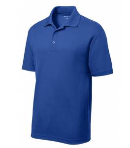 lot 66950 image: APPEARS NEW - Cotton Deluxe by Anvil Blue Polo Shirt (Size 3XL) 2 Pack