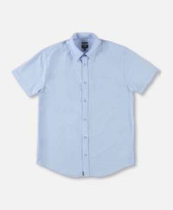 lot 66954 image: APPEARS NEW - Lee Uniforms Mens Short Sleeve Dress Shirt (Size Medium) 2 Pack