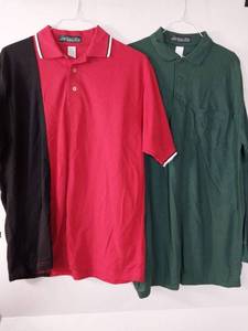 lot 66986 image: APPEARS NEW - Long Sleeve Polo Shirt Set (Size Large)