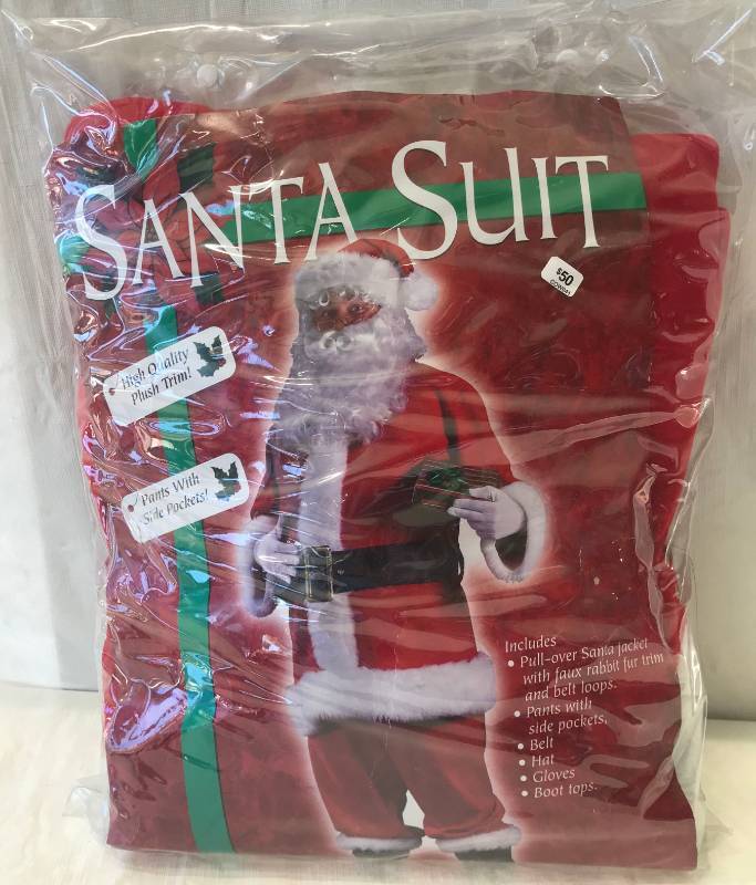 lot 5702 image: High Quality SANTA SUIT - Plush Trim
