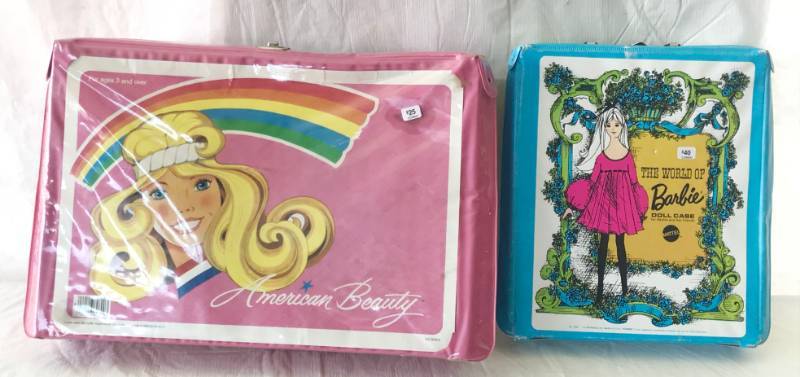 lot 5724 image: Vintage Barbie Doll Cases