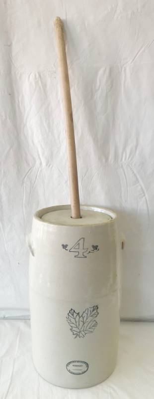 lot 5727 image: Western Stoneware Butter Churn 4