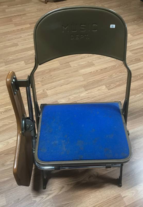 lot 5759 image: Vintage Music Department Chair from Local College