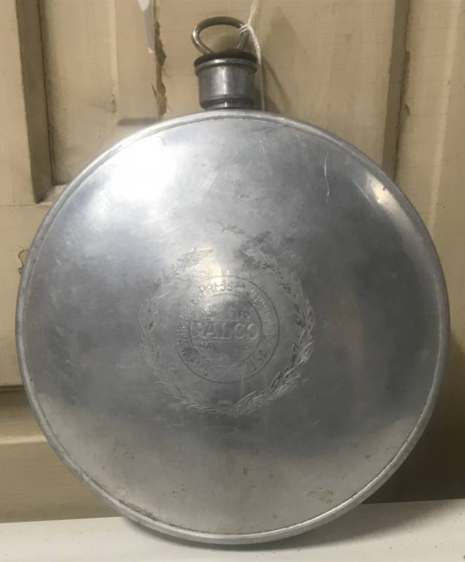 lot 5793 image: Vintage 1915 PALCO Pressed Aluminum Hot Water Bottle - Great Find