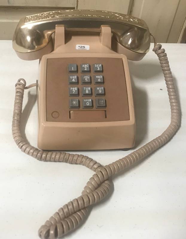 lot 5838 image: Vintage Push Button Telephone - Stump the kids