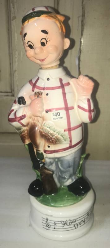 lot 5857 image: Vintage HOW DRY AM I Musical Decanter