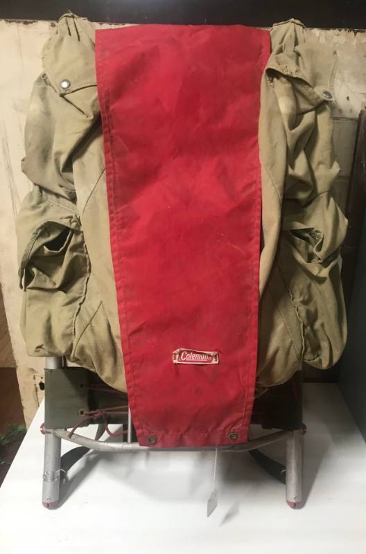 lot 5867 image: Vintage COLEMAN Backpack - Time to Go Camping