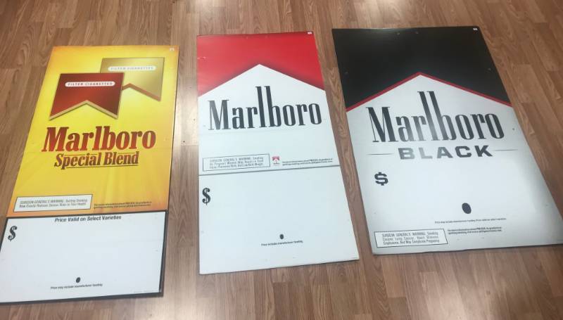 lot 5869 image: Lot of Marlboro Advertising Signs