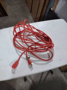 lot 803 image: Red Heavy Duty Extension Power Cord