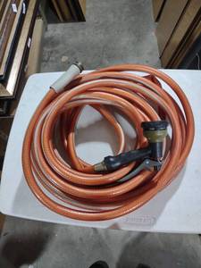 lot 813 image: Heavy Duty Garden Hose with Adjustable Nozzle