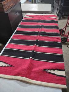 lot 944 image: Southwestern Style Woven horse blanket