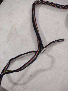 lot 953 image: Rainbow Braided Pet Lead 67 in