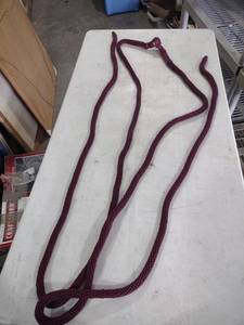 lot 954 image: Burgundy Braided Dog Leash 202 in