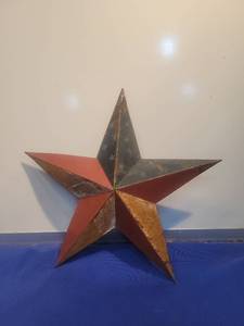 lot 4925 image: Decorative Metal Americana Star Wall Art
