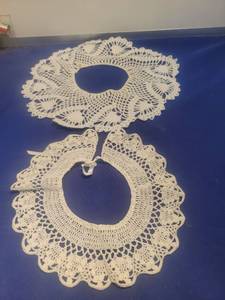 lot 4935 image: Hand Crocheted Lace Collar Set