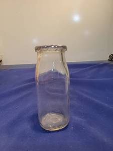 lot 4970 image: Clear Glass Milk Bottle