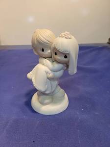 lot 4981 image: Precious Moments Bless You Two Figurine 1982