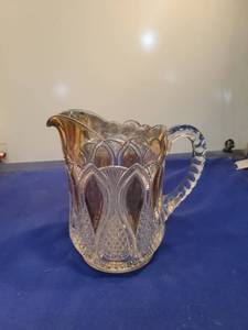 lot 4990 image: Pressed Glass Cream Pitcher