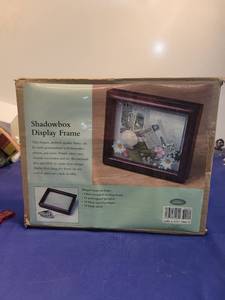 lot 4994 image: Shadowbox Display Frame with Pushpins