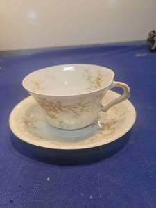 lot 5059 image: Theodore Haviland Limoges Teacup and Saucer