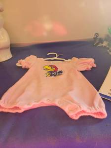 lot 5085 image: Kansas Jayhawks Baby Romper newborn