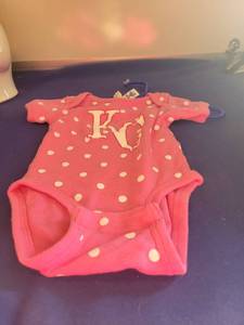 lot 5088 image: Ku Soft As A Grape Pink Polka Dot Baby Bodysuit 6m