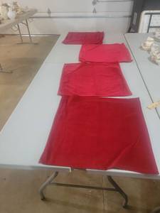 lot 5116 image: Red Cotton placemats