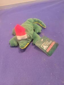 lot 5135 image: Front & Home Christmas Alligator Plush