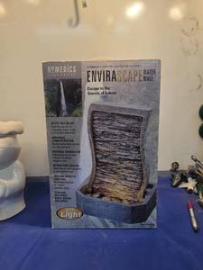 lot 5163 image: Homedics Envirascape Water Wall Fountain