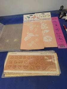 lot 5171 image: Delta Decorative Stencils & Craftaid Alphabet Set