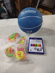 lot 5924 image: Academy Sports Basketball & Neon Crayon Set