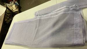 lot 6774 image: 2) Share lavender 61 wide 84 long curtains