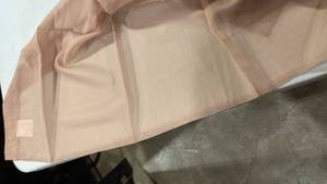 lot 6775 image: 58 wide 62 nine brown sheer curtains