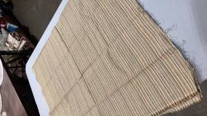 lot 6777 image: Striped Cotton Upholstery Fabric Roll 36 wide 56 long