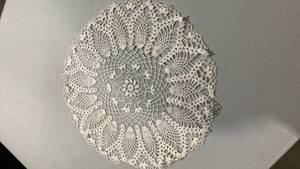lot 6812 image: Handmade Cotton Lace Doily inch