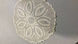 lot 6813 image: Handmade Cotton Lace Doily 11 12