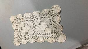 lot 6816 image: Handmade Cotton Lace Doily